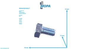 SECHSKANTSCHRAUBE - 304017008076 passend für MTU Motoren