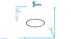 RECHTECKRING - 0020371319 passend für MTU Motoren